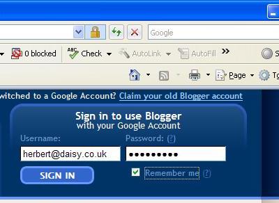 Blogger Login - Click for Large