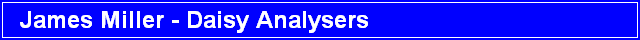 James Miller - Daisy Analysers