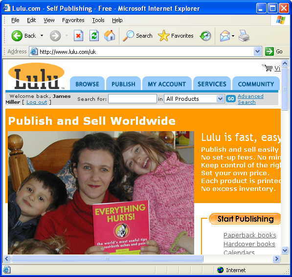 Lulu - Click for the Lulu web site